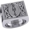 Silver Odin Runic Signet Ring