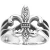 Celtic Fleur De Lis Ring -Chic Jewelry Store PS TRI203 1