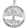 White Bronze Wiccan Tree Of Life Pendant
