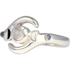White Bronze Lunar Tides Ring -Chic Jewelry Store PS WZRI054 RM 2 1
