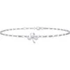White Bronze Shamrock Anklet -Chic Jewelry Store PS WZTBG728 1