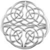 White Bronze Celtic Eternal Knot Brooch 2 White Bronze Celtic Eternal Knot Brooch -Chic Jewelry Store PS WZTBR008 1