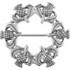 Scottish Thistle Wreath Pin 1 Scottish Thistle Wreath Pin -Chic Jewelry Store PS WZTBR193 1