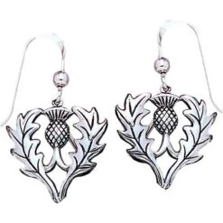 Scottish Thistle Dangle Earrings