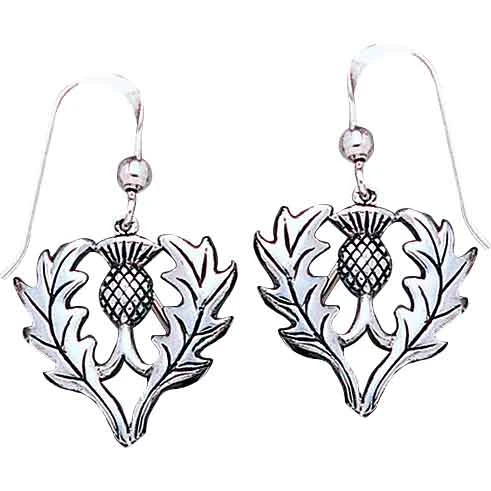 Scottish Thistle Dangle Earrings 3 Scottish Thistle Dangle Earrings