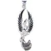 White Bronze Phoenix Rising Pendant
