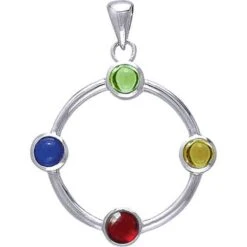 White Bronze Wisdom Of The Winds Pendant