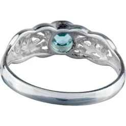 Celtic Knot Round Gemstone Ring -Chic Jewelry Store PS WZTR1742 BT 2