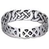 White Bronze Celtic Endless Knot Band -Chic Jewelry Store PS WZTR619