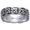 White Bronze Twisted Celtic Knot Band 1 White Bronze Twisted Celtic Knot Band -Chic Jewelry Store PS WZTR625