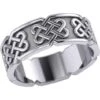 White Bronze Lattice Knot Band -Chic Jewelry Store PS WZTR628 1