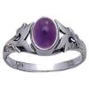 White Bronze Foliate Gemstone Ring -Chic Jewelry Store PS WZTR763