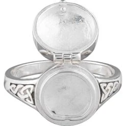 White Bronze Trinity Knot Poison Ring -Chic Jewelry Store PS WZTR845 3