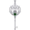 Claddagh Key Silver Pendant -Chic Jewelry Store PT TPD5904