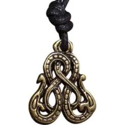 Double-Headed Viking Snake Necklace – Gold
