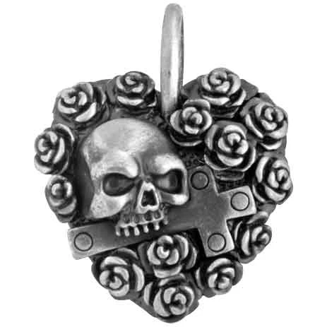 Gothic Rose Heart Necklace 3 Gothic Rose Heart Necklace