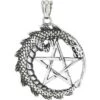 Steel Dragon With Pentagram Pendant 2 Steel Dragon With Pentagram Pendant -Chic Jewelry Store WH CP04281