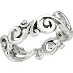 Sterling Silver Swirl Scrollwork Ring