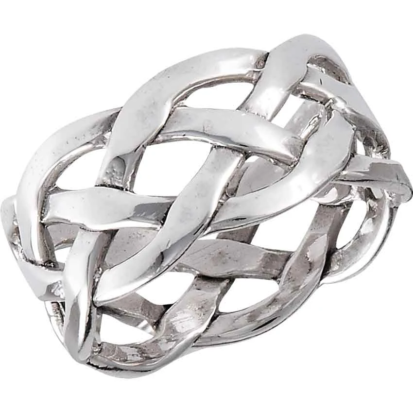 Sterling Silver Celtic Weave Ring 3 Sterling Silver Celtic Weave Ring