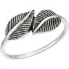 Sterling Silver Dual Leaves Ring -Chic Jewelry Store WH S03794