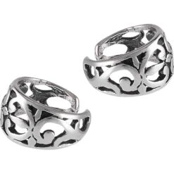 Sterling Silver Scrollwork Ear Cuffs