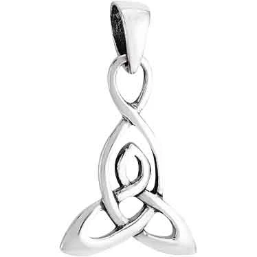 High Polish Silver Triquetra Pendant 3 High Polish Silver Triquetra Pendant