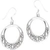 Sterling Silver Knotwork Circle Earrings -Chic Jewelry Store WH S09425