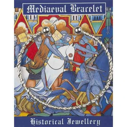 Silver Plated Medieval Twisted Bracelet 3 Silver Plated Medieval Twisted Bracelet