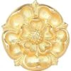 Gold Plated Tudor Rose Pin Badge -Chic Jewelry Store WR RGPIN 1