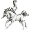 Silver Prancing Unicorn Pendant 1 Silver Prancing Unicorn Pendant -Chic Jewelry Store WS S08923