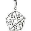 Sterling Silver Pentacle Pendant -Chic Jewelry Store WS S09342